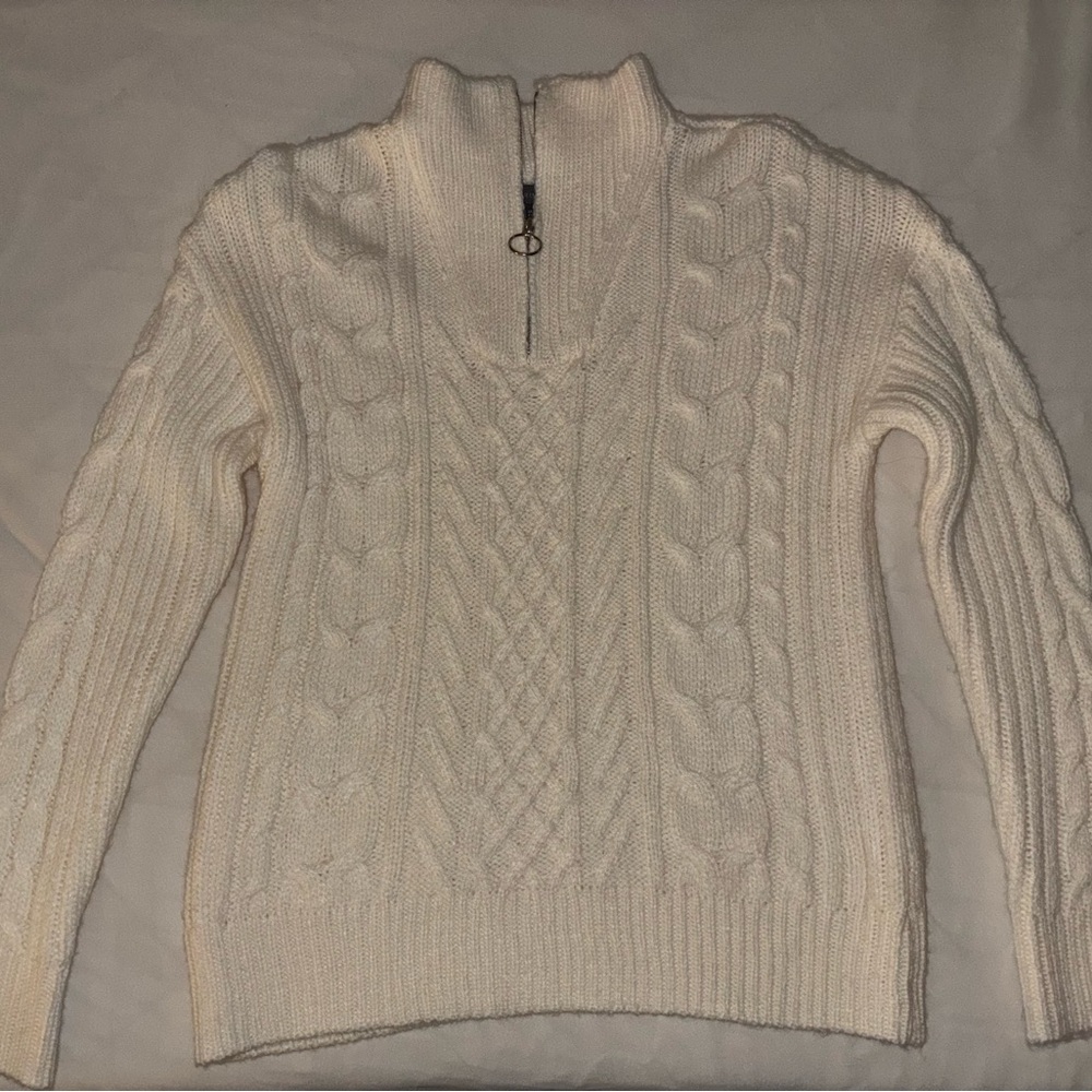 Primark Cream Cable Knit Turtleneck Sweater